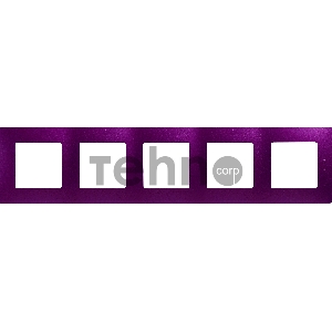 ETIKA Рамка 5 постов, цвет сливовый ETIKA Рамка 5 постов, цвет сливовый