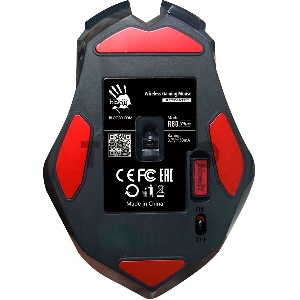 Мышь A4Tech Bloody R80 Plus Skull черный/рисунок оптическая (5000dpi) беспроводная USB (7but)