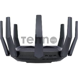 Роутер ASUS RT-AX89X //802.11b/g/n/ac/ax, до 1148+4804 бит/c, 2,4 + 5 гГц, 8 антенны, USB, GBT LAN ; 90IG04J1-BM3010