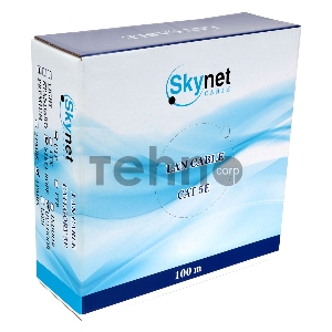 Кабель SkyNet Premium UTP outdoor 4x2x0,51 на тросу, медный, FLUKE TEST, кат.5e, однож., 100 м, box, черный