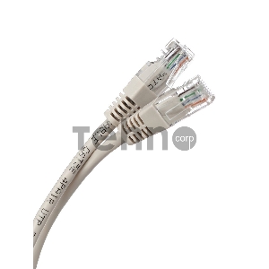 Коммутационный шнур Патчкорд литой Aopen/Qust ANP511_1M UTP кат.5е 1м серый