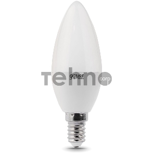 Лампа светодиодная LED 8Вт E14 220В 2700К Elementary свеча | 33118 | Gauss