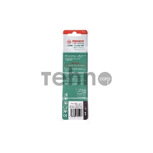 Сверло HAMMER Flex 202-505 DR CO 3,00мм*61мм  кобальт M35, DIN338, HRC65-70 2шт