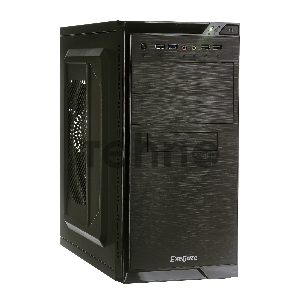 Корпус Minitower Exegate EX272748RUS QA-412U Black, mATX, <XP600, Black, 120mm>, 2*USB+2*USB3.0, Audio
