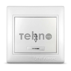 Выключатель проходной 1-кл. СП Севиль 10А IP20 с подсветкой бел. UNIVersal С0125