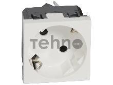 Розетка Legrand 077245 2К+3 под углом 45° - Программа Mosaic - немецкий стандарт - 2 модуля