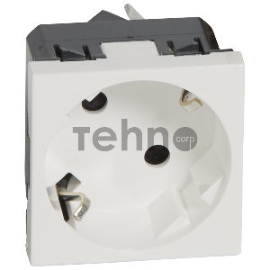 Розетка Legrand 077245 2К+3 под углом 45° - Программа Mosaic - немецкий стандарт - 2 модуля