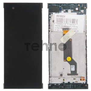 дисплей в сборе с тачскрином и передней панелью для Sony Xperia XA1 Dual (G3112), черный AAA