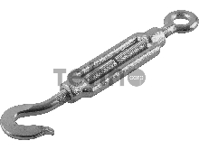 Талреп Зубр DIN 1480, крюк-кольцо, оцинкованный, кованая натяжная муфта, М14, ТФ5, 3 шт 4-304355-14