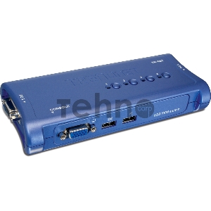 Переключатель TRENDNet TK-407K  4-х портовый USB-переключатель клавиатура/видео/мышь