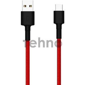 Кабель USB XIAOMI Mi Braided USB Type-C Cable SJX10ZM 100см красный