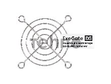 Решетка для вентилятора 60x60 ExeGate EG-060MR (60x60 мм, металлическая, круглая, никель)