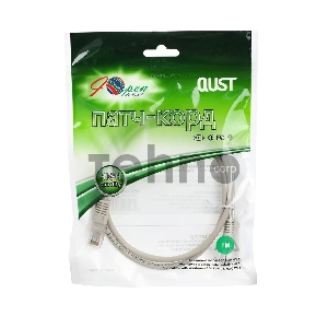 Коммутационный шнур Патчкорд литой Aopen/Qust ANP511_1M UTP кат.5е 1м серый