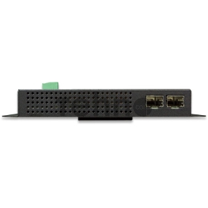 Коммутатор PLANET IP30, IPv6/IPv4, L2+ 8-Port 10/100/1000T 802.3at PoE + 2-Port 1G/2.5G SFP Wall-mount Managed Switch with LCD touch screen (-20~70 degrees C, dual power input on 48-56VDC terminal block and power jack, ERPS Ring, 1588, Modbus TCP, ONVIF, SNMPv3, 802.1Q VLAN, IGMP Snooping, SSL, SSH, ACL, supports 100FX, 1000X and 2.5G SFP)