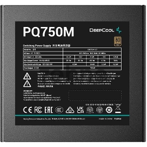 Блок питания Deepcool ATX 750W PQ750M 80+ gold (20+4pin) APFC 140mm fan 4xSATA RTL