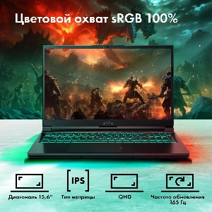 Ноутбук GMNG Rush Core i7 12700H 32Gb SSD1Tb NVIDIA GeForce RTX 3060 6Gb 15.6