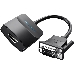 Мультимедиа конвертер Vention VGA + аудио > HDMI, гибкий, черный, фото 6
