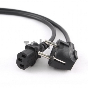 Кабель питания Cablexpert PC-186-1-10M, 10м, Schuko- C13, 3x1кв.мм, черный, с заземлением, пакет Кабель питания Cablexpert PC-186-1-10M, 10м, Schuko- C13, 3x1кв.мм, черный, с заземлением, пакет