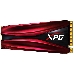 Накопитель SSD M.2 ADATA 256Gb XPG S11 Pro <AGAMMIXS11P-256GT-C> (PCI-E 3.0 x4, up to 3500/1200Mbs, 290000 IOPs, 3D TLC, NVMe 1.3, 22x80mm, радиатор), фото 1