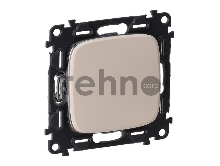 Механизм выключателя 1-кл. СП Valena Allure 10А IP20 250В 10АХ с лицевой панелью; безвинтовые зажимы сл. кость Leg 752801