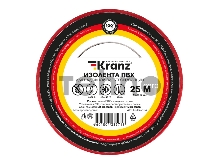 Изолента ПВХ KRANZ 0.13х15 мм, 25 м, красная (5 шт./уп.)
