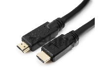 Кабель HDMI Cablexpert CC-HDMI4-30M, 30м, v1.4, 19M/19M, черный, позол.разъемы, экран, однонаправленный, пакет