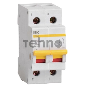 Выключатель нагрузки Iek MNV10-2-100 (мини-рубильник) ВН-32 2Р 100А ИЭК
