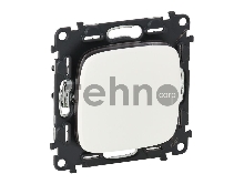 Механизм выключателя 1-кл. СП Valena Allure 10А IP20 250В 10АХ с лицевой панелью; безвинтовые зажимы бел. Leg 752701