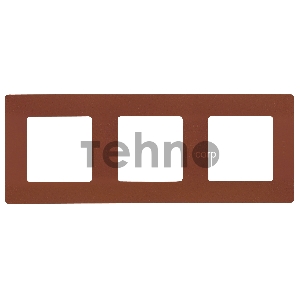 Рамка 3 поста цвет какао ETIKA