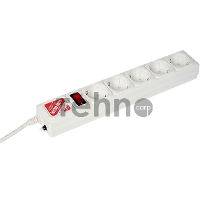 Сетевой фильтр Powercube SPG-B-6-WHITE 1.9м (5 розеток) белый (коробка)