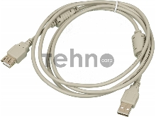 Кабель-удлинитель USB2.0 USB2.0-AM-AF-1.8M-MG USB A (m)/USB A (f) 1.8м феррит.кольца