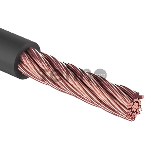 Кабель питания силовой REXANT 1х10 мм², черный, ø7,5 мм, бухта 50 м