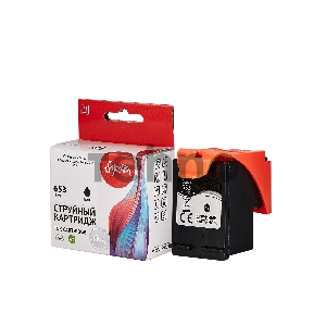 Струйный картридж Sakura 3YM75AE (№653 Black) для HP, черный, 11 мл., 600 к.
