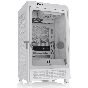 Корпус Thermaltake The Tower 200 белый без БП miniITX 11x120mm 5x140mm 2xUSB3.0 1xUSB3.1 audio bott PSU
