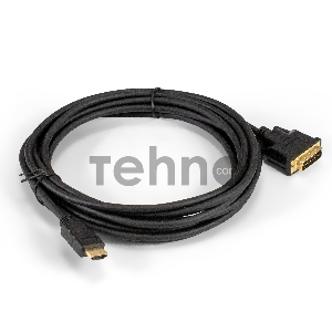 Кабель HDMI-DVI-D ExeGate EX-CC-HDMIM-DVI2M-5.0 (19M/(24+1)M, dual link, 5м, позолоченные контакты)