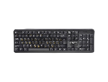 Клавиатура ExeGate EX263906RUS LY-331L, <USB, шнур 2м, черная,  104кл, Enter большой>, Color box