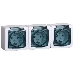 Розетка силовая  Iek ERMP32-K03-16-54-EC РСб23-3-ГПБд роз 3м с з/к о/у  IP54 (дымчатый) ГЕРМЕС PLUS, фото 1