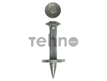 Дюбель гвоздевой оцинкованный, с насаженной шайбой, 30 х 3.7 мм, 15 шт, ЗУБР