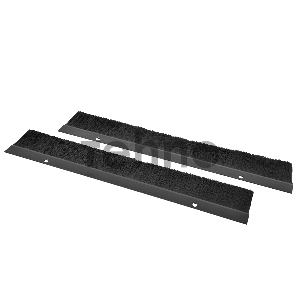 Комплект щеточного ввода в шкаф, универсальный, цвет черный