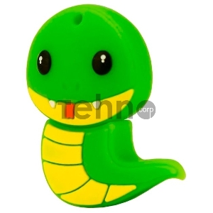 Флеш Диск 16GB Mirex Snake, USB 2.0, Зеленый