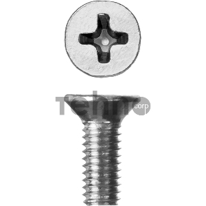 Винт DIN 965, M3 x 8 мм, 5 кг, кл. пр. 4.8, оцинкованный, ЗУБР