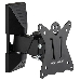 Кронштейн Kromax CASPER-102 black, для LED/LCD ТВ 10"-26", 3 ст свободы, наклон +5°-15°, поворот 90°, от стены 50 мм, max VESA 100x100 мм, max 15 кг, фото 1
