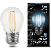 Лампа светодиодная Filament Шар E27 9Вт 4100К GAUSS 105802209, фото 2