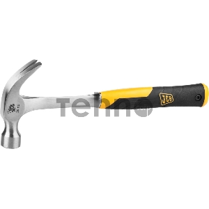 Молоток-гвоздодер JCB цельнокованый, двухкомпонентная виброгасящая рукоятка, 550г