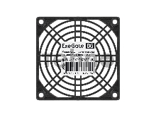 Решетка для вентилятора 80x80 ExeGate EG-080PSB (80x80 мм, пластиковая, квадратная, черная)