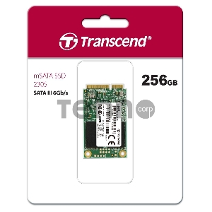 Твердотельный диск 256GB Transcend MSA230S, mSATA, SATA III, 3D TLC [R/W - 560/500 MB/s]