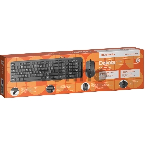 Клавиатура + мышь DEFENDER DAKOTA C-270 RU 45270
