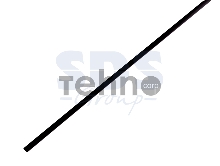 Термоусаживаемая трубка REXANT 15,0/7,5 мм, черная (бухта 100 м)