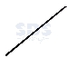 Термоусаживаемая трубка REXANT 15,0/7,5 мм, черная (бухта 100 м), фото 1