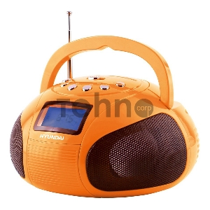 Аудиомагнитола Hyundai H-PAS120 оранжевый 6Вт/MP3/FM(dig)/USB/SD